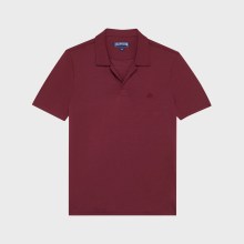 Vilebrequin - Einfarbiges Polohemd Aus Tencel Für Herren - Polohemd - Pirinol - Rot - Größe XL Vilebrequin - Einfarbiges Polohemd Aus Tencel Für Herren - Polohemd - Pirinol - Rot - Größe XL