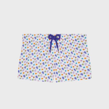 Vilebrequin - Micro Ronde Des Tortues Badeshorts Für Mädchen - Shorty - Gaya - Weiss - Größe 8 Vilebrequin - Micro Ronde Des Tortues Badeshorts Für Mädchen - Shorty - Gaya - Weiss - Größe 8