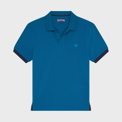 Vilebrequin - Solid Polohemd Aus Baumwolle Für Herren - Polohemd - Palatin - Blau - Größe M Vilebrequin - Solid Polohemd Aus Baumwolle Für Herren - Polohemd - Palatin - Blau - Größe M