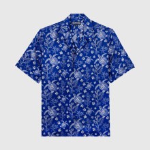 Vilebrequin - X-ray Turtles Bowling-hemd Aus Seide Für Herren - Hemd - Charli - Blau - Größe XL Vilebrequin - X-ray Turtles Bowling-hemd Aus Seide Für Herren - Hemd - Charli - Blau - Größe XL