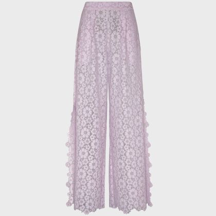 Vilebrequin - Damenhose Aus Blumenspitze - Hose - Prune - Rosa - Größe M Vilebrequin - Damenhose Aus Blumenspitze - Hose - Prune - Rosa - Größe M