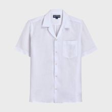 Vilebrequin - Solid Bowling-hemd Aus Leinen Für Herren - Hemd - Charli - Weiss - Größe L Vilebrequin - Solid Bowling-hemd Aus Leinen Für Herren - Hemd - Charli - Weiss - Größe L