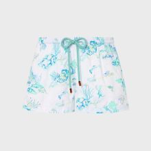 Vilebrequin - Coral Reef Stretch-badeshorts Mit Stickerei Für Damen – Limitierte Serie - Shorty - Fiona - Weiss - Größe M Vilebrequin - Coral Reef Stretch-badeshorts Mit Stickerei Für Damen – Limitierte Serie - Shorty - Fiona - Weiss - Größe M