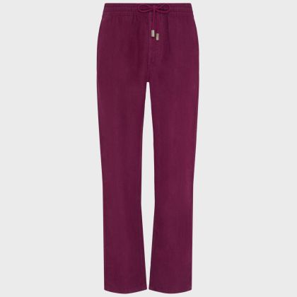 Vilebrequin - Solid Weite Leinenhose Für Herren - Hose - Pacha - Violett - Größe L Vilebrequin - Solid Weite Leinenhose Für Herren - Hose - Pacha - Violett - Größe L