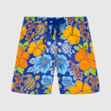 Vilebrequin - Tropical Turtle Badeshorts Für Jungen - Bademode - Jim - Blau - Größe 10 Vilebrequin - Tropical Turtle Badeshorts Für Jungen - Bademode - Jim - Blau - Größe 10