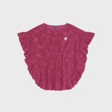 Vilebrequin - Frottee-poncho Mit Jacquard-rosen Für Mädchen - Poncho - Granita - Rot - Größe 6/10 Vilebrequin - Frottee-poncho Mit Jacquard-rosen Für Mädchen - Poncho - Granita - Rot - Größe 6/10