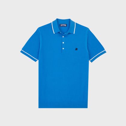 Vilebrequin - Solid Polohemd Aus Baumwollstrick Für Herren - Polohemd - Pezou - Blau - Größe S Vilebrequin - Solid Polohemd Aus Baumwollstrick Für Herren - Polohemd - Pezou - Blau - Größe S