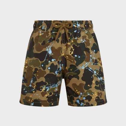 Vilebrequin - Badeshorts Für Jungen Camo Splash - Vbq X Palm Angels - Bademode - Jim - Marone - Größe 2 Vilebrequin - Badeshorts Für Jungen Camo Splash - Vbq X Palm Angels - Bademode - Jim - Marone - Größe 2
