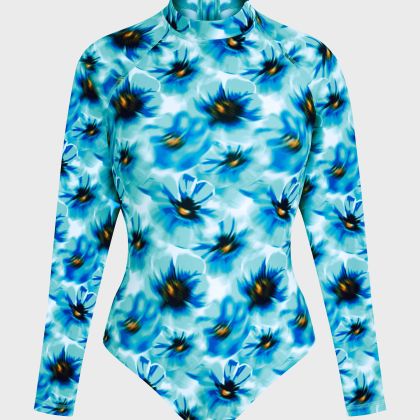 Vilebrequin - Einteiliger Poppies Rashguard Mit Uv-schutz Für Damen - Rashguard - Lexane - Blau - Größe XS Vilebrequin - Einteiliger Poppies Rashguard Mit Uv-schutz Für Damen - Rashguard - Lexane - Blau - Größe XS