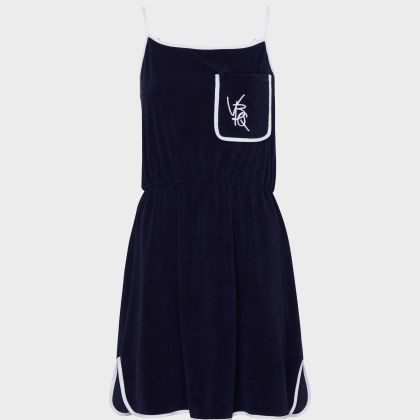 Vilebrequin - Vbq Line Tankkleid Aus Frottee Für Damen - Kleid - Leyna - Blau - Größe L Vilebrequin - Vbq Line Tankkleid Aus Frottee Für Damen - Kleid - Leyna - Blau - Größe L