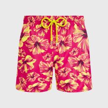 Vilebrequin - Ultraleichte Und Verstaubare Macro Hibiscus Badeshorts Für Herren - Bademode - Mahina - Rosa - Größe XXXL Vilebrequin - Ultraleichte Und Verstaubare Macro Hibiscus Badeshorts Für Herren - Bademode - Mahina - Rosa - Größe XXXL