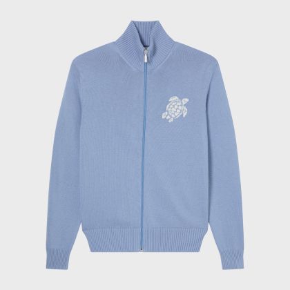 Vilebrequin - Turtle Pullover Mit Reißverschluss Aus Baumwolle Und Kaschmir Für Herren - Pullover - Petrus - Blau - Größe M Vilebrequin - Turtle Pullover Mit Reißverschluss Aus Baumwolle Und Kaschmir Für Herren - Pullover - Petrus - Blau - Größe M