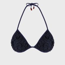 Vilebrequin - Besticktes Triangel-bikini-oberteil Aus Guipure-spitze Florale - Bademode - Saint - Blau - Größe XS/S Vilebrequin - Besticktes Triangel-bikini-oberteil Aus Guipure-spitze Florale - Bademode - Saint - Blau - Größe XS/S