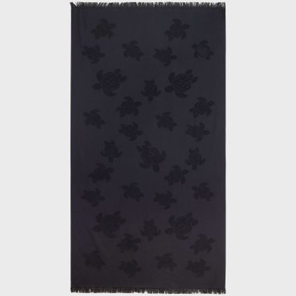 Vilebrequin - Strandtuch Aus Bio-baumwolle Schildkröten-jacquard - Strandtuch - Santah - Schwarz - Größe OSFA Vilebrequin - Strandtuch Aus Bio-baumwolle Schildkröten-jacquard - Strandtuch - Santah - Schwarz - Größe OSFA