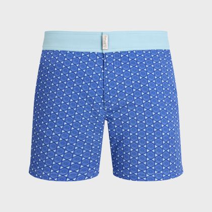 Vilebrequin - Kurze Graphic Urchin Stretch-badeshorts Mit Flachem Bund Für Herren - Bademode - Menise - Blau - Größe L Vilebrequin - Kurze Graphic Urchin Stretch-badeshorts Mit Flachem Bund Für Herren - Bademode - Menise - Blau - Größe L