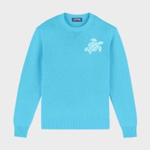 Vilebrequin - Turtle Pullover Aus Kaschmir Und Wolle Für Herren - Pullover - Rayol - Blau - Größe M Vilebrequin - Turtle Pullover Aus Kaschmir Und Wolle Für Herren - Pullover - Rayol - Blau - Größe M