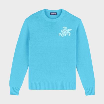 Vilebrequin - Turtle Pullover Aus Kaschmir Und Wolle Für Herren - Pullover - Rayol - Blau - Größe XL Vilebrequin - Turtle Pullover Aus Kaschmir Und Wolle Für Herren - Pullover - Rayol - Blau - Größe XL