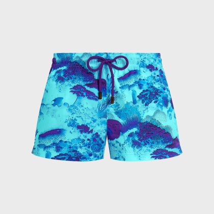 Vilebrequin - Coral Reef Stretch-badeshorts Für Damen - Shorty - Fabya - Blau - Größe S Vilebrequin - Coral Reef Stretch-badeshorts Für Damen - Shorty - Fabya - Blau - Größe S