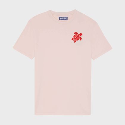 Vilebrequin - T-shirt Aus Bio-baumwolle Mit Aufgestickter Schildkröte Für Herren - T-shirt - Portisol - Rosa - Größe M Vilebrequin - T-shirt Aus Bio-baumwolle Mit Aufgestickter Schildkröte Für Herren - T-shirt - Portisol - Rosa - Größe M