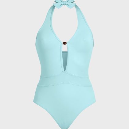 Vilebrequin - Solid Sculpting Badeanzug Mit Perlendetail Für Damen - Bademode - Lanissa - Blau - Größe L Vilebrequin - Solid Sculpting Badeanzug Mit Perlendetail Für Damen - Bademode - Lanissa - Blau - Größe L