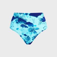 Vilebrequin - Coral Reef Bikinihose Mit Hohem Bund Für Damen - Bademode - Frosty - Blau - Größe S Vilebrequin - Coral Reef Bikinihose Mit Hohem Bund Für Damen - Bademode - Frosty - Blau - Größe S