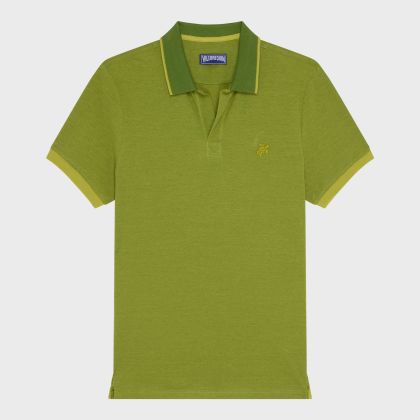 Vilebrequin - Solid Polohemd Aus Baumwolle Mit Changierendem Effekt Für Herren - Polohemd - Palatin - Grün - Größe XL Vilebrequin - Solid Polohemd Aus Baumwolle Mit Changierendem Effekt Für Herren - Polohemd - Palatin - Grün - Größe XL