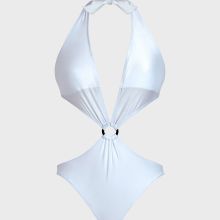 Vilebrequin - Shiny Solid Stretch Trikini Für Damen - Bademode - Fresh - Weiss - Größe M Vilebrequin - Shiny Solid Stretch Trikini Für Damen - Bademode - Fresh - Weiss - Größe M