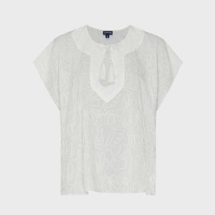 Vilebrequin - Seashells Hemd Aus Viskose Für Damen - Hemd - Fritz - Weiss - Größe XS Vilebrequin - Seashells Hemd Aus Viskose Für Damen - Hemd - Fritz - Weiss - Größe XS