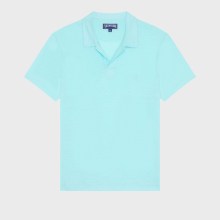 Vilebrequin - Einfarbiges Polohemd Aus Leinenjersey Für Herren - Polohemd - Pyramid - Blau - Größe S Vilebrequin - Einfarbiges Polohemd Aus Leinenjersey Für Herren - Polohemd - Pyramid - Blau - Größe S