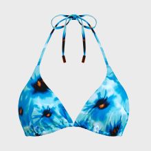 Vilebrequin - Poppies Triangel-bikinioberteil Für Damen - Bademode - Fleur - Blau - Größe M Vilebrequin - Poppies Triangel-bikinioberteil Für Damen - Bademode - Fleur - Blau - Größe M