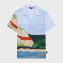 Vilebrequin - 360 Landscape Bowling-hemd Aus Leinen Für Herren – Vilebrequin X Highsnobiety - Hemd - Charli - Blau - Größe S Vilebrequin - 360 Landscape Bowling-hemd Aus Leinen Für Herren – Vilebrequin X Highsnobiety - Hemd - Charli - Blau - Größe S