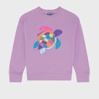 Vilebrequin - Multico Big Turtle Pullover Mit Rundhalsausschnitt Aus Bio-baumwolle Für Mädchen - Sweatshirt - Galapa - Violett - Größe 14 Vilebrequin - Multico Big Turtle Pullover Mit Rundhalsausschnitt Aus Bio-baumwolle Für Mädchen - Sweatshirt - Galapa - Violett - Größe 14