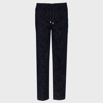 Vilebrequin - Beflockte Starlettes Denim Jogginghose Für Herren - Jeanshose - Clemence - Blau - Größe 36 Vilebrequin - Beflockte Starlettes Denim Jogginghose Für Herren - Jeanshose - Clemence - Blau - Größe 36