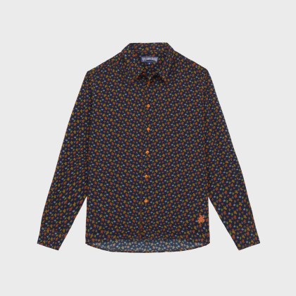 Vilebrequin - Micro Ronde Des Tortues Hemd Aus Baumwollvoile Für Herren - Hemd - Caracal - Orange - Größe XXXL Vilebrequin - Micro Ronde Des Tortues Hemd Aus Baumwollvoile Für Herren - Hemd - Caracal - Orange - Größe XXXL