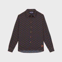 Vilebrequin - Micro Ronde Des Tortues Hemd Aus Baumwollvoile Für Herren - Hemd - Caracal - Orange - Größe XL Vilebrequin - Micro Ronde Des Tortues Hemd Aus Baumwollvoile Für Herren - Hemd - Caracal - Orange - Größe XL