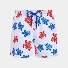 Vilebrequin - Tortues Multicolores Badeshorts Für Herren - Bademode - Moorea - Weiss - Größe XXL Vilebrequin - Tortues Multicolores Badeshorts Für Herren - Bademode - Moorea - Weiss - Größe XXL