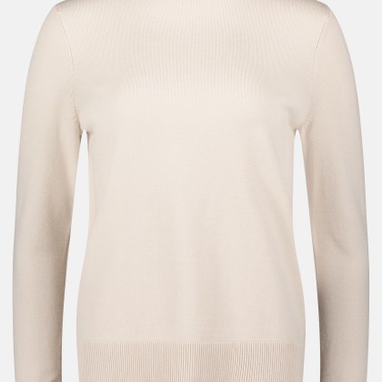 Basic-Strickpullover mit Stehkragen Basic-Strickpullover mit Stehkragen