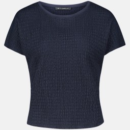 Strukturshirt mit U-Boot-Ausschnitt Strukturshirt mit U-Boot-Ausschnitt