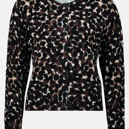 Feinstrickjacke mit überschnittenen Ärmeln Feinstrickjacke mit überschnittenen Ärmeln