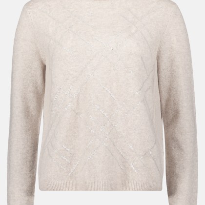 Feinstrickpullover mit Applikation Feinstrickpullover mit Applikation