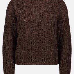 Grobstrick-Pullover mit Pailletten Grobstrick-Pullover mit Pailletten