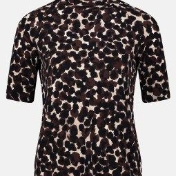 Printshirt mit Stehkragen Printshirt mit Stehkragen