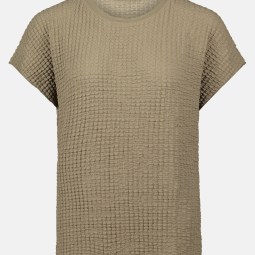 Strukturshirt mit U-Boot-Ausschnitt Strukturshirt mit U-Boot-Ausschnitt