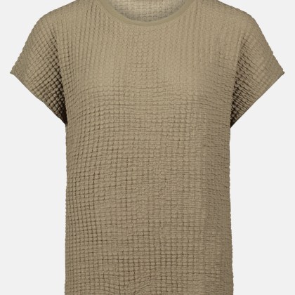 Strukturshirt mit U-Boot-Ausschnitt Strukturshirt mit U-Boot-Ausschnitt