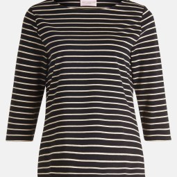 Ringelshirt mit U-Boot-Ausschnitt Ringelshirt mit U-Boot-Ausschnitt