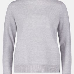 Basic-Strickpullover mit Stehkragen Basic-Strickpullover mit Stehkragen