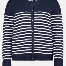 Basic-Strickjacke mit Streifen Basic-Strickjacke mit Streifen