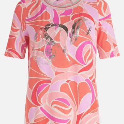 Printshirt mit Schmucksteinen Printshirt mit Schmucksteinen