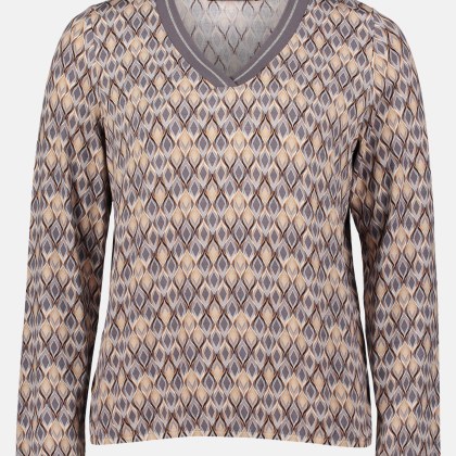 Blusenshirt mit V-Ausschnitt Blusenshirt mit V-Ausschnitt