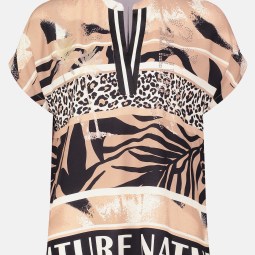 Longbluse mit Stehkragen Longbluse mit Stehkragen
